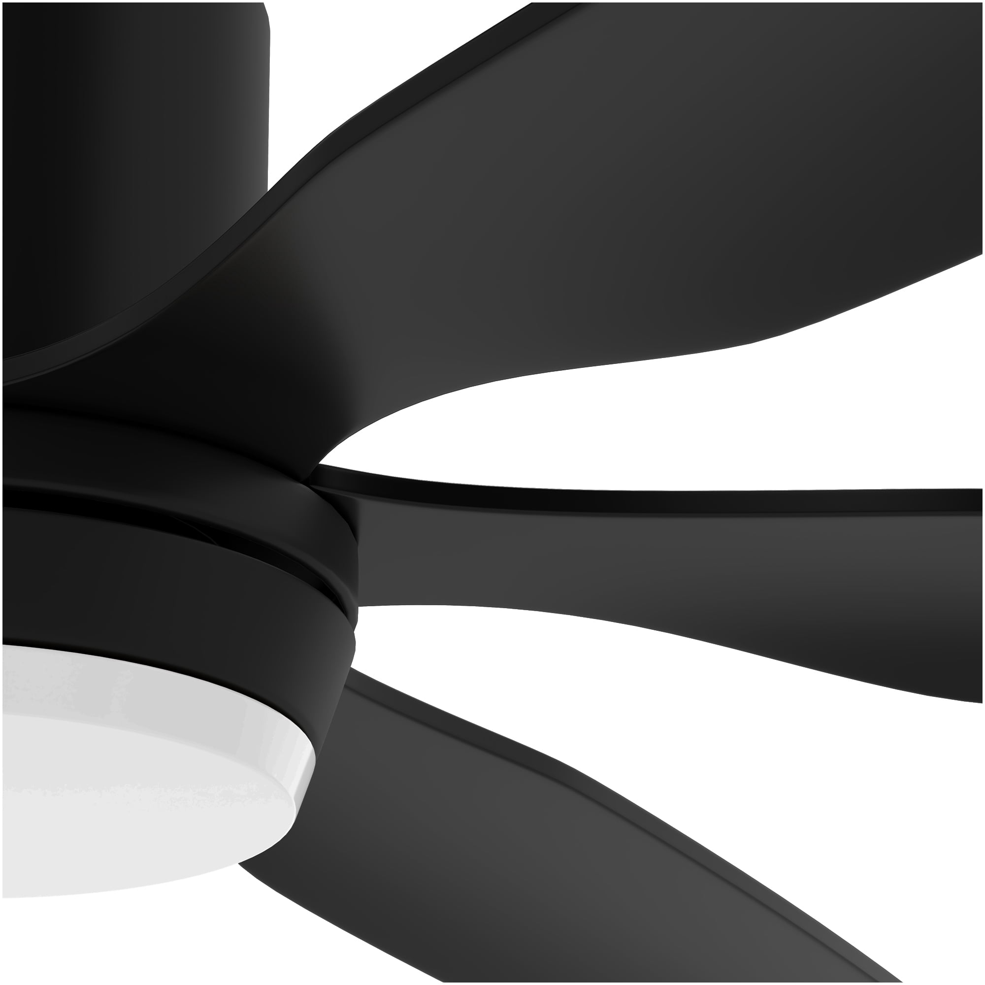 ModFusion 66-Inch Large Black Ceiling Fan with 6 Blades, Smart Control, LED Light, Reversible Quiet DC Motor, Remote & App Controlled