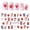 C, variant on Red Heart Circle Nail Art Stickers for Valentine Manicure Decor