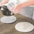 thumbnail image 2 of 6 Pcs Cordes Rondes pour Boissons, Tissage de Fil Antidérapant Absorbant, 2 of 5
