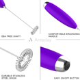 thumbnail image 2 of Espumador de leche Anteday eléctrico de mano, mini batidor violeta, 2 of 7