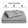 thumbnail image 3 of Bare Home Premium 1800 Collection 3-Piece Bed Sheet Set, Twin, Light Gray, 3 of 11