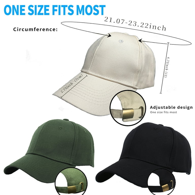 QLASH Baseball Caps 100% Cotton, Adjustable Dad Hats, Unisex