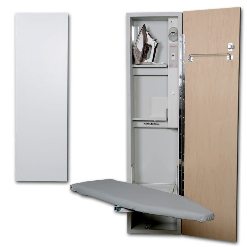 Flat White Door Iron A Way IAW-42 Economy Surface or Flush Mount Ironing Center 