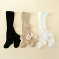 thumbnail image 2 of JUNWELL 3 Pcs Collants à Nœud Papillon pour Bébés Filles Printemps/automne, 2 of 6