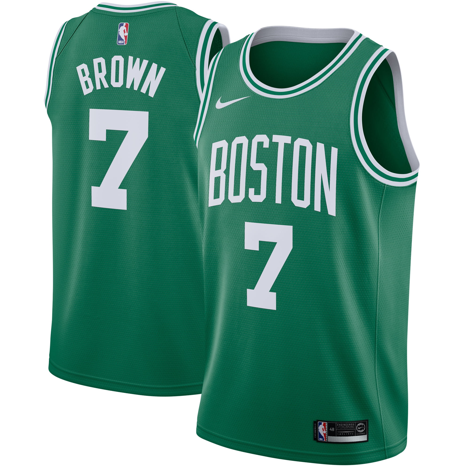 Nike - Jaylen Brown î€€Bostonî€ î€€Celticsî€ Nike Swingman î€€Jerseyî€ Green - Icon Edition - Walmart.com ...