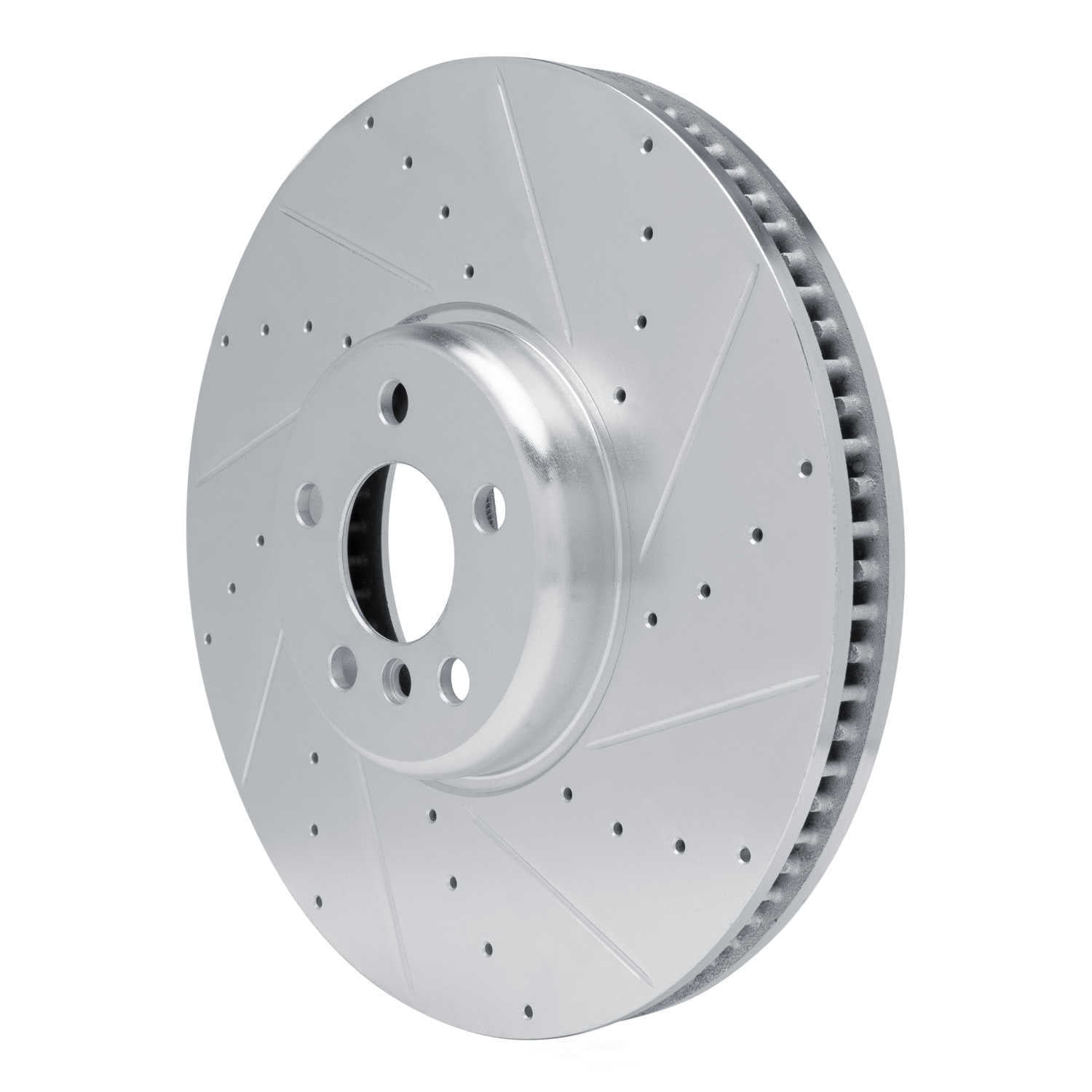 Dynamic Friction Company 631-31131D DFC Brake Rotor - Drilled And Slotted - Silver