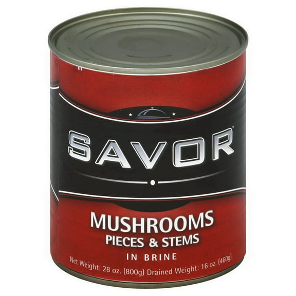 Savor Imports Mushroom Pieces & Stems, 16 Ounces, 24 Per Case