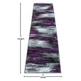 thumbnail image 3 of Flash Furniture Rylan Rectangular Contemporary Grey, Purple Area Rug, 2' x 7', 3 of 6