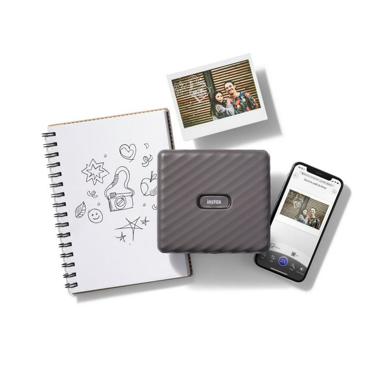 Free Shipping! Fujifilm instax Link Wide Printer, Mocha Gray