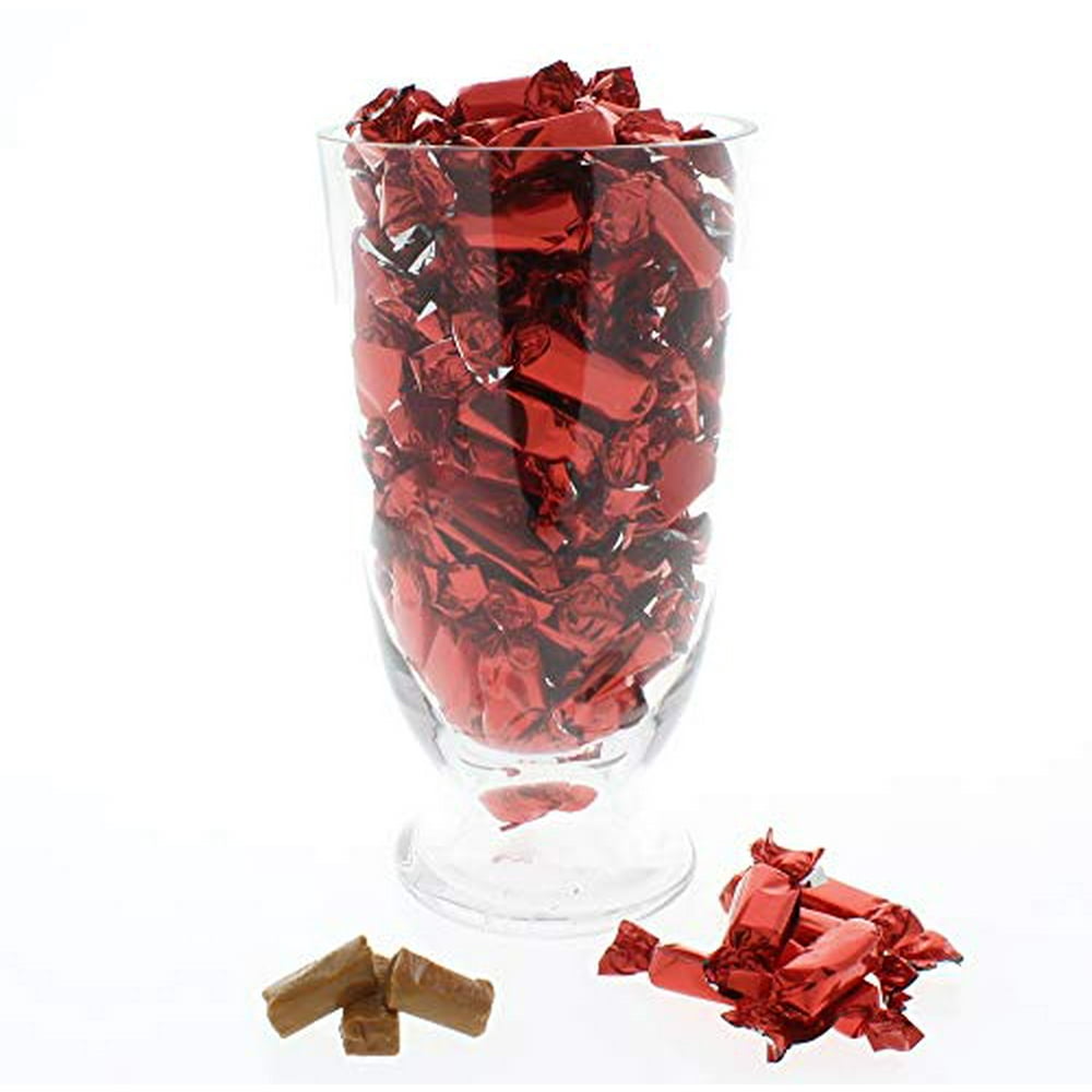 Red Individually Wrapped Caramels 2 Pound Bag