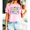 thumbnail image 6 of Kindergarten Crew Shirt for Girls Back to School First Day of Kinder Tee Pink Shirt Large, 6 of 7