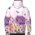 thumbnail image 7 of Cauagu Flowers And Colorful Butterflies for Men's Pullover Hooded Sweatshirt Athletic Casual Hoodie Aautumn Hoodie Sweatshirt for Men Pullover Casual Hooded Sweatshirt-Large, 7 of 7