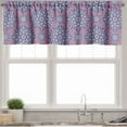 thumbnail image 3 of Ambesonne Purple Mandala Valance & Curtain, Oriental Lines, 55"x36", Dried Rose Pale Blue, 3 of 6
