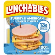 Lunchables Turkey and American Cracker Stackers Snack Kit, 3.2 oz Pack