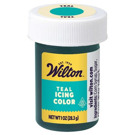 Wilton Teal Food Coloring Edible Gel for Baking & Cake Decorating No Taste 1 oz.