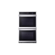 WDEP9427F 9.4 cu. ft. Smart Double Wall Oven with True Convection InstaView Air Fry Steam Sous Vide