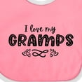 thumbnail image 4 of Inktastic I Love My Gramps with Hearts Boys or Girls Baby Bib, 4 of 4