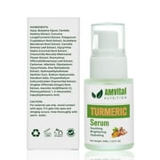 AMVital Turmeric Face & Body Serum with Natural Botanicals – Lightweight Daily Skincare Formula for Women and Men, 1 fl oz
