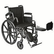 Roscoe Medical K4-Lite Wheelchair Color: Powder-coated silver vein