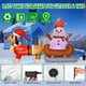 thumbnail image 3 of Muñeco de nieve inflable para decoración navideña de 2,4 m con LED giratorio, 3 of 9