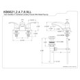 thumbnail image 3 of Kingston Brass Legacy Two Handle 4" Centerset Lavatory Faucet with Retail Pop-up, 3 of 3