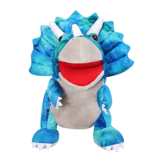 hirigin Dinosaur Hand Plush Toy, Cartoon Animals Hand Puppets for Home, Stage and Class Role Play, Animal World Action Toy