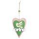 thumbnail image 1 of B Colgante de madera de Pascua para el hogar, colgante con letras de primavera, corazón cuadrado en forma de casa para decoración de puerta delantera de fiesta en casa, 1 of 5