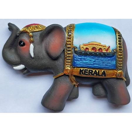 

diollo Kerala Boat Elephant Refrigerator Magnets Home and Office