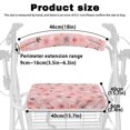 thumbnail image 6 of HELLHERO Paw Print Snowflakes Backrest Covers Rollator Walker Seat Covers Waterproof for Street Scenes Washable Cover Only, 6 of 7