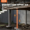thumbnail image 4 of Heavy Duty House Jack Post for Floor Leveling, 6 Ton Capacity Adjustable Screw Pier, 56"-100" Height, Ideal for Sagging Floors, Basement Beams and Deck Support, 4 of 11