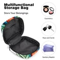 thumbnail image 4 of Sanitary Napkin Storage Bag for Girls Women, Portable First Period Pads Bag Tampons Holder Girls Travel Makeup Bag, Large Capacity Watercolor Monstera Jungle Parrot, 4 of 6