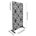 thumbnail image 4 of Wildnix Durable Patio Privacy Screen, Galvanized Steel, Removable Panels, Adjustable Height, Multi-functional for Outdoor Privacy and Dividing, 4 of 5