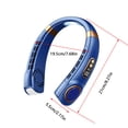 thumbnail image 3 of Neck Fans That Blow Cold Air,Portable Personal Neck Fans,USB Portable Neck Hanging Fan Cold Fan Handheld Rechargeable Mute Sports Fan 5-Speed Colorful Ambient Light Neckband Leafless Fan Home Office, 3 of 8