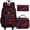 Red, variant on Girls Rolling Backpack, Women Roller Bookbag with Lunch Box for Adults, Water Resistant Wheeled School Bag for College Teens Kids Travel - Purple Flower