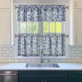 thumbnail image 3 of Kitchen Curtains 24 Inch Short - 3 Panel Set, Vintage Floral Butterfly Bee Botanical Print, Rod Pocket Window Curtain for Farmhouse, Modern Rustic, Spring Summer Decor, Easy Wash, 3 of 6