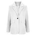 thumbnail image 5 of Women's Open Front Blazer Long Sleeve Lightweight Suit Jacket Business Office Work Professional Casual Outfits, 5 of 7