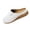White, variant on Closed Toe Sandals for Women Low Wedge Slip-On Clogs Summer Comfort Walking Travel Mules, Size 9