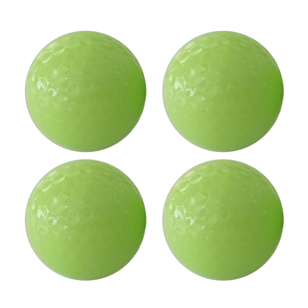 4 Pcs Fluorescent Golf Balls for Night Sports Glowing in The Dark Golf