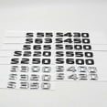 thumbnail image 2 of Glossy Black Rear Trunk Logo Emblem For W220 W221 S55 S63 S65 S350 S600 S400 S220 S430 S500 S550 S320 S420, 2 of 4