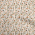 thumbnail image 1 of oneOone Cotton Cambric Orange Fabric Florals Fabric For Sewing Printed Craft Fabric By The Yard 56 Inch Wide, 1 of 4
