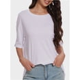 thumbnail image 3 of Women's Oversized T Shirts Tees Half Sleeve Crew Neck, 3 of 4