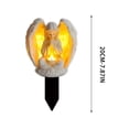 thumbnail image 3 of Uuiauoio for Acrylic Angel Lights for Garden, Decorative Stake Light Solar Angel Garden Decor, Waterproof Outdoor Figurine Lights, Angel Statues Light fit Cemetery, Grave, Lawn, Patio, Pathway, 3 of 6