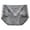 Grey, variant on Women Fashion Solid Mid Waist Lace Comfortable Breathable Underwear No Show Concealers