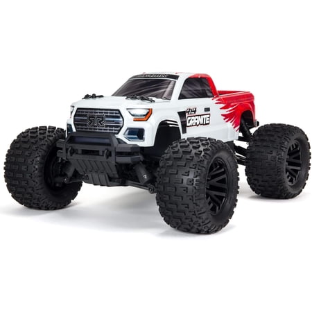 ARRMA RC Truck 1/10 Granite 4x4 MEGA 550 Brushed Monster Truck RTR, RED, ARA4202XV3T2
