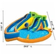 thumbnail image 4 of Banzai Pipeline Twist Kids Inflatable Outdoor Water Pool Aqua Park & Slides, 4 of 9