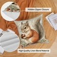 thumbnail image 3 of Dashan Fall Throw Pillow Covers 18x18 4 PCS Pumpkin Squirrel Thanksgiving Couch Cushion Pillowcases for Sofa Living Room, 3 of 6