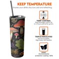 thumbnail image 6 of 20oz Colorful Mushroom Leaf Black Pattern Skinny Tumblers Stainless Steel Tumbler with Lid and Straw,Vacuum Insulated Double Wall Travel Tumbler Cups with Cleaning Brush for Coffee,Tea, 6 of 6