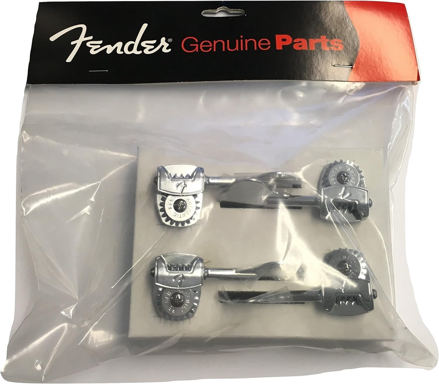 Fender Deluxe "F" Stamp Bass Tuning Machines, (4), Chrome