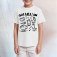 thumbnail image 2 of TOWED22 Toddler Boys T-Shirt Short Sleeve Shirt Dinosaur Print Cotton Summer Tops Tees Shark Graphic 2-7T(White,13-14 Y), 2 of 4
