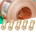 thumbnail image 2 of 5 piezas de acoplador de eje de cobre para motor, conector de acoplamiento, adaptador de junta de transferencia (2,3-4,0 mm), 2 of 8